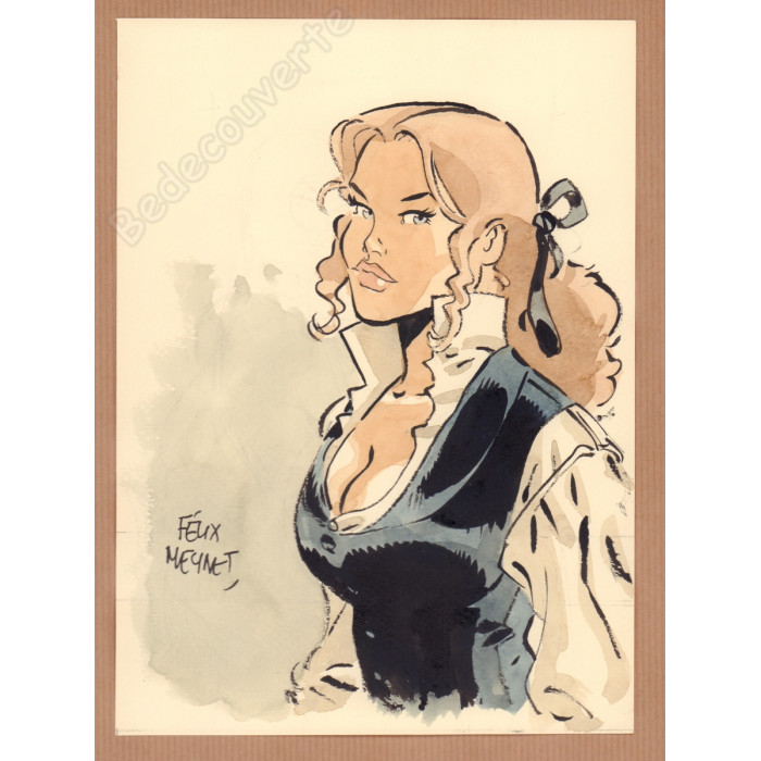 Meynet Félix - Dessin original Sauvage - A