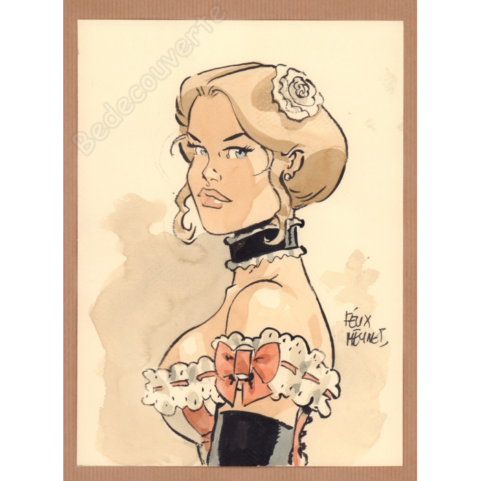 Meynet Félix - Dessin original Sauvage - B