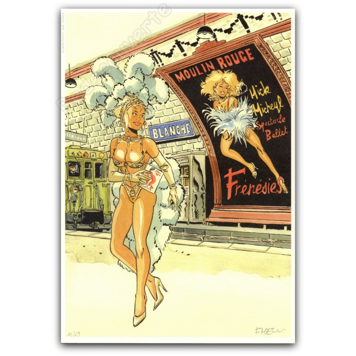 Meynet - Pin-up Mirabelle à Paris Métro Blanche 2025