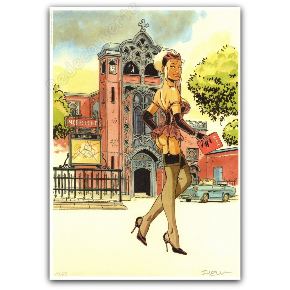 Meynet - Pin-up Mirabelle à Paris Eglise Saint-Jean de Montmartre 2025 Meynet - Pin-up Mirabelle à Paris Eglise Saint-Jean de Montmartre 2025