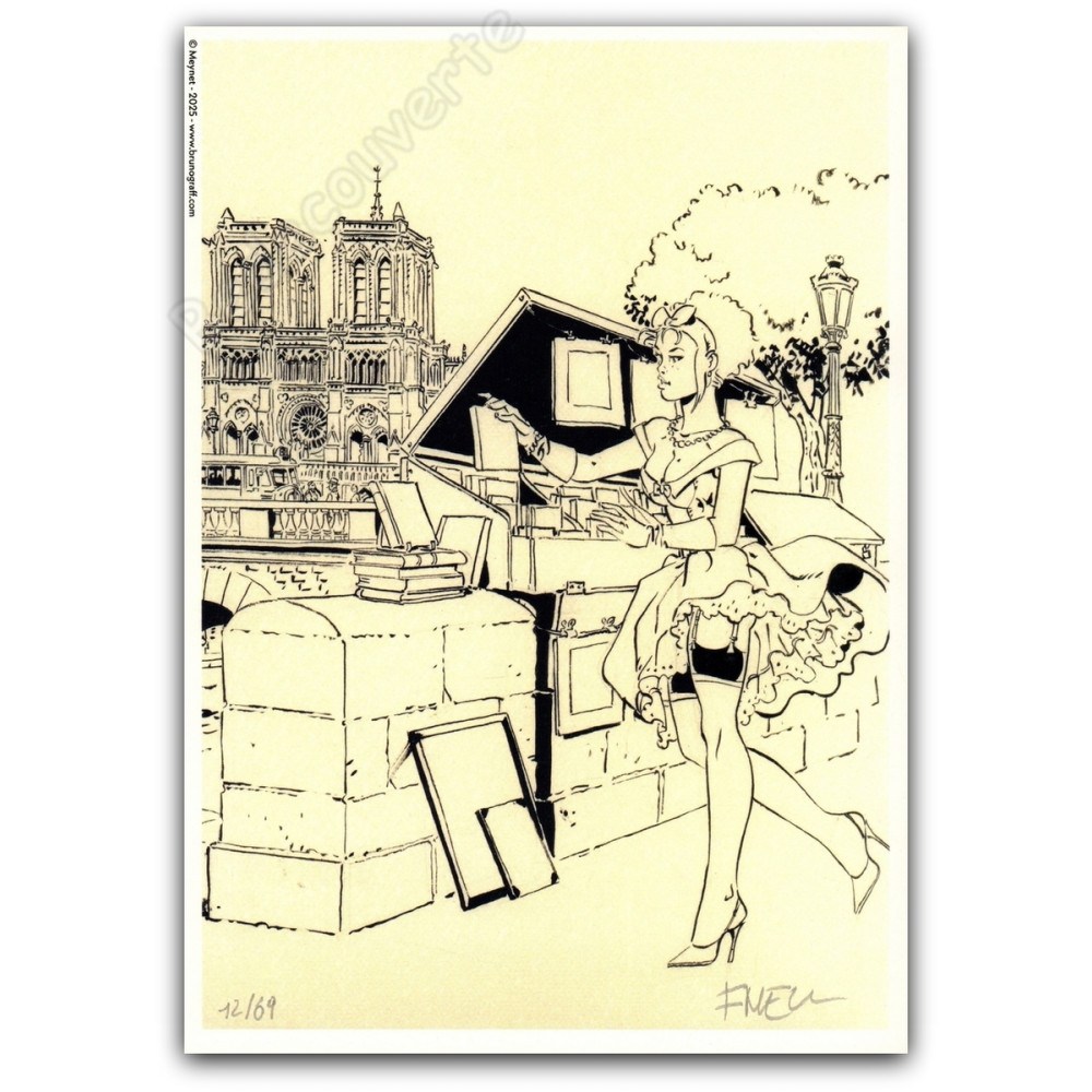 Meynet - Pin-up Mirabelle à Paris Notre-Dame 2025 NB Meynet - Pin-up Mirabelle à Paris Notre-Dame 2025 NB
