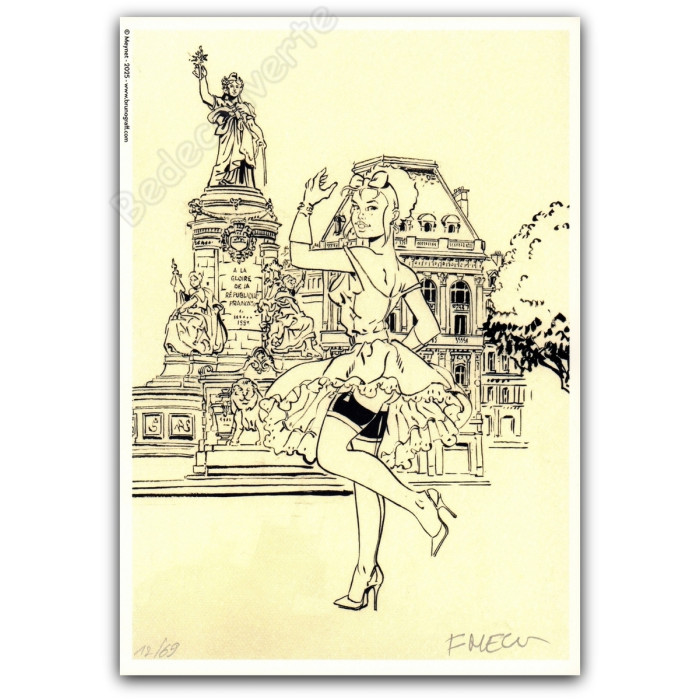 Meynet - Pin-up Mirabelle à Paris Place de la République 2025 NB