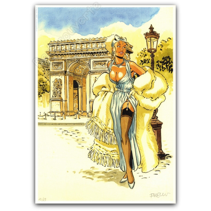 Meynet - Pin-up Mirabelle à Paris Arc de Triomphe 2025
