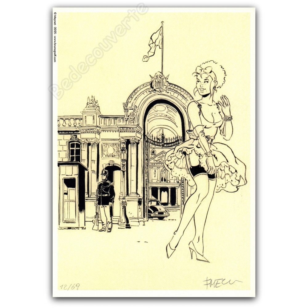 Meynet - Pin-up Mirabelle à Paris Palais de l'Elysée 2025 NB Meynet - Pin-up Mirabelle à Paris Palais de l'Elysée 2025 NB