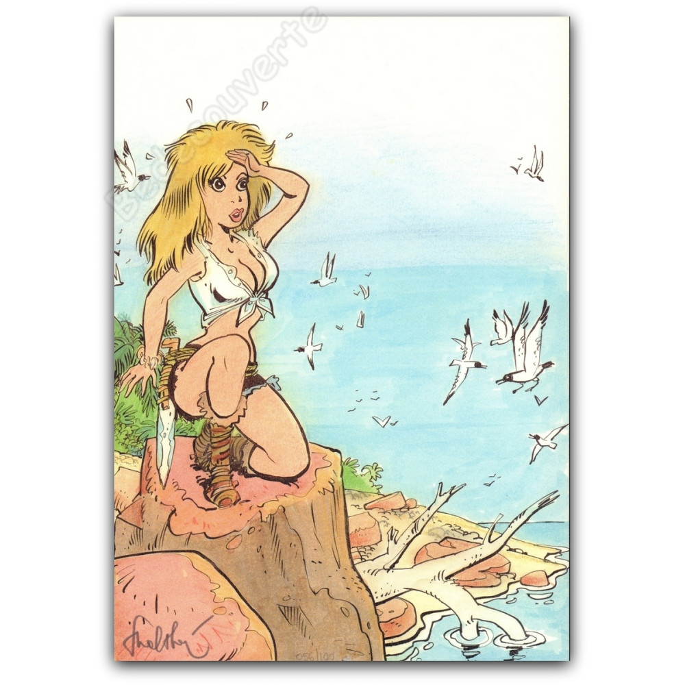 Walthéry - Natacha sur l'île