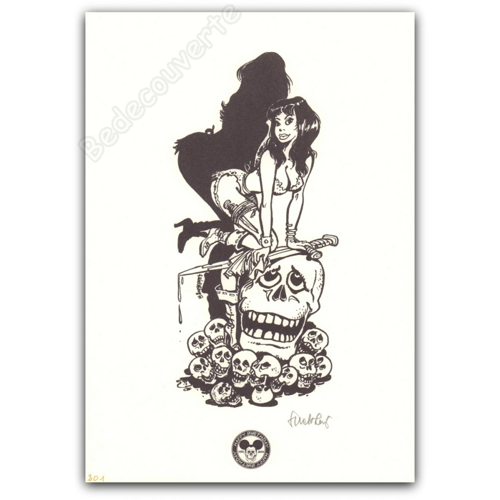 Walthéry - Pin-up The Skull 2000 Walthéry - Pin-up The Skull 2000