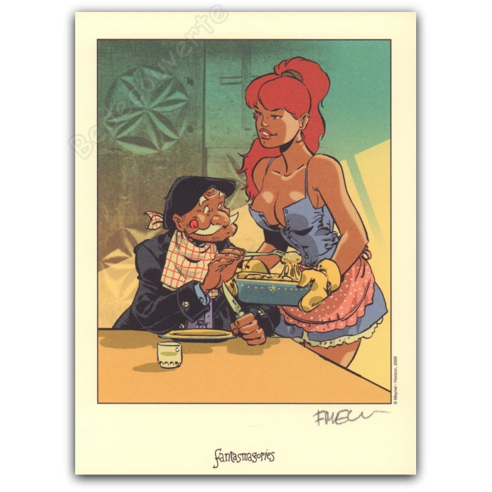 Meynet - Fanfoué et Babette à table Fantasmagories