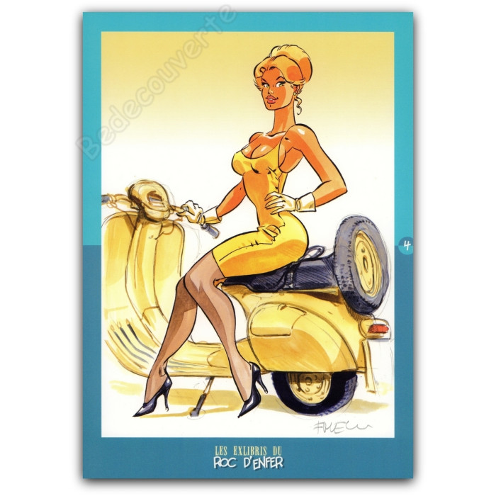 Meynet - Roc d'Enfer 4 Pin-up Vespa
