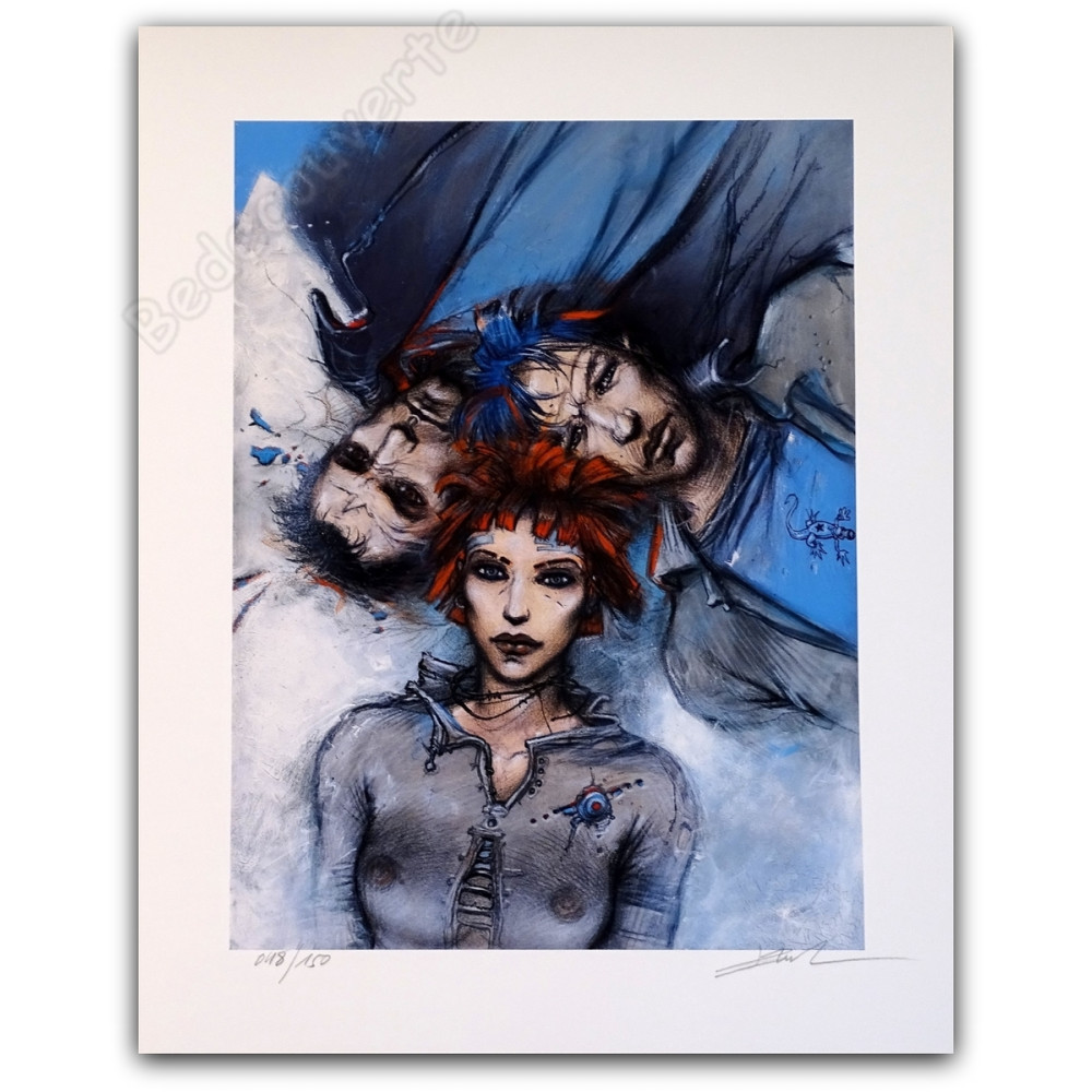 Bilal - Le sommeil du monstre Estampe pigmentaire Bilal - Le sommeil du monstre Estampe pigmentaire