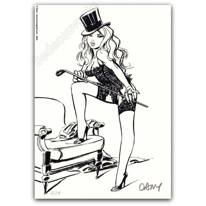 Dany - Ensemble de 10 ex-libris Dentelles de Jarretelles 2024