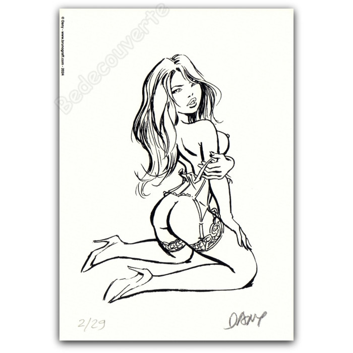 Dany - Ensemble de 10 ex-libris Dentelles de Jarretelles 2024