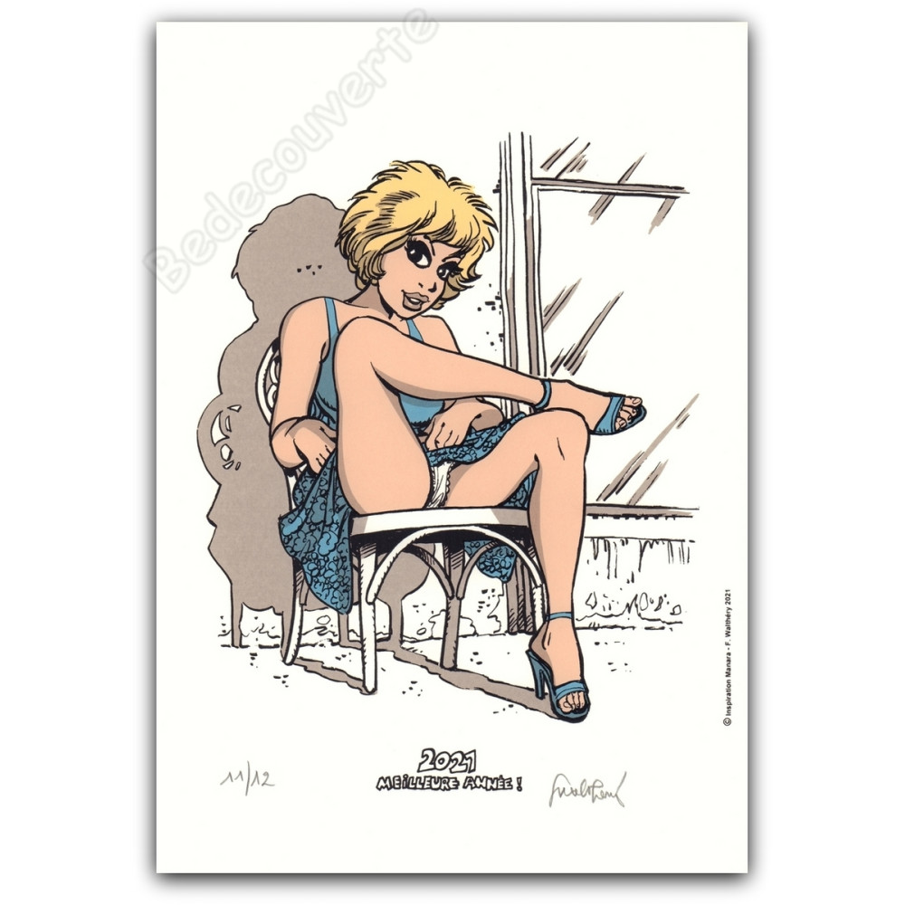 Walthéry - Natacha Inspiration Manara Déclic 2021 Meilleure Année