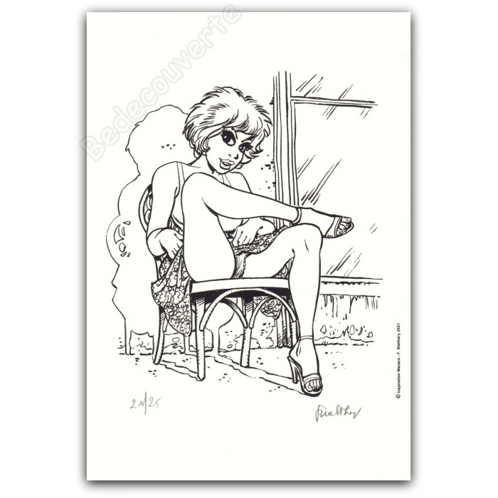Walthéry - Natacha Inspiration Manara Déclic 2021 NB