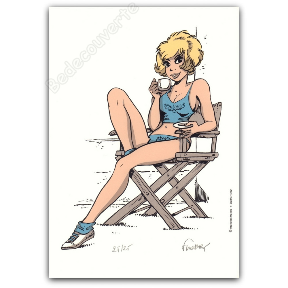 Walthéry - Natacha Inspiration Manara Café 2021