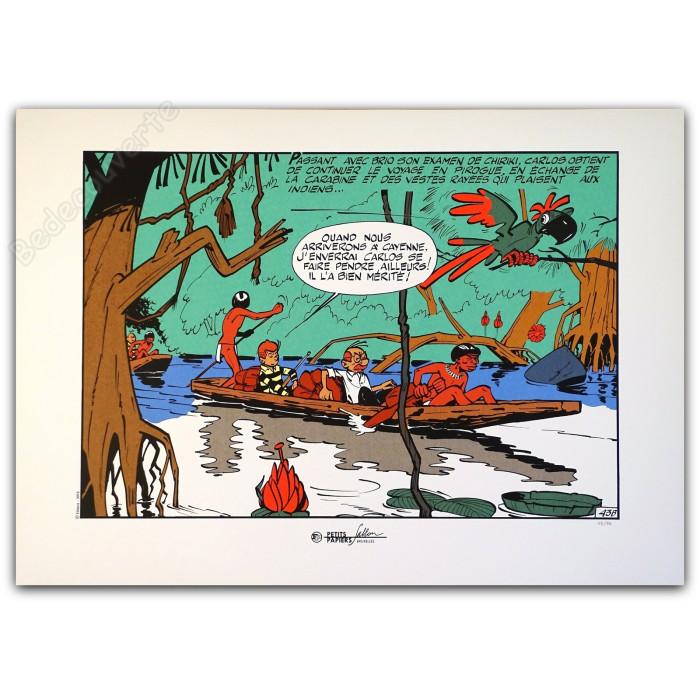Tillieux - Gil Jourdan Canoë Petits Papiers Sablon Bruxelles 2012