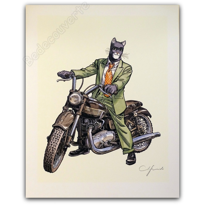 Guarnido - Blacksad John's Triumph Moto Signé