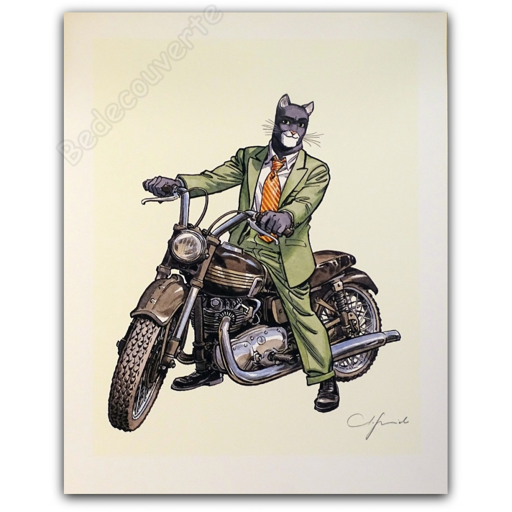 Guarnido - Blacksad John's Triumph Moto Signé