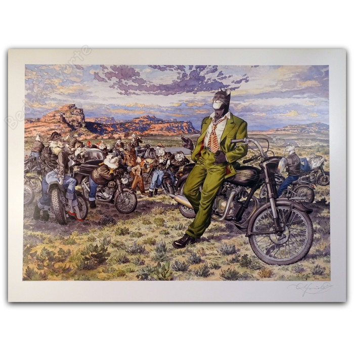 Guarnido - Blacksad Amarillo's road Motos Signé