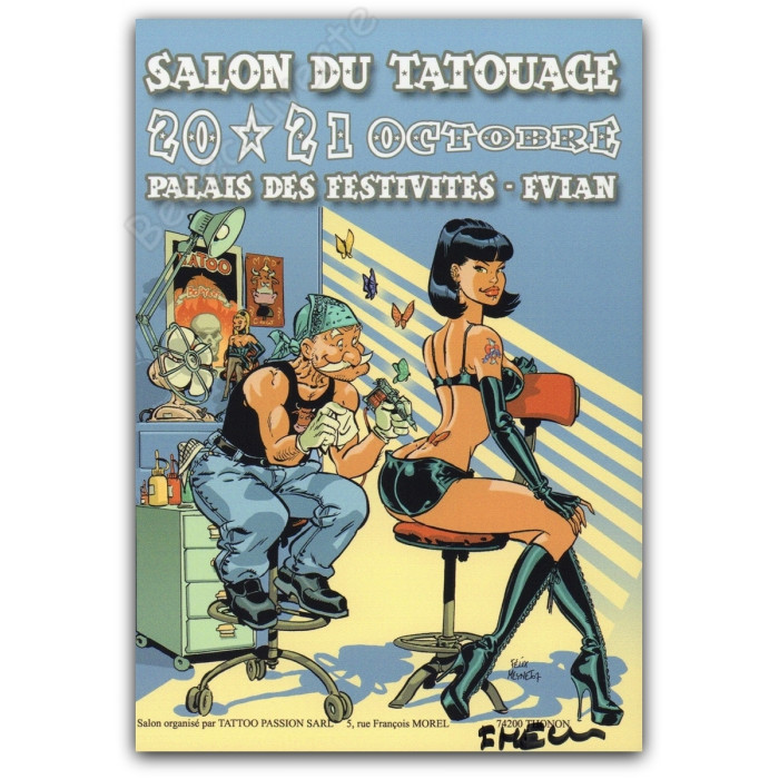 Meynet - Carte Publicitaire Salon du tatouage