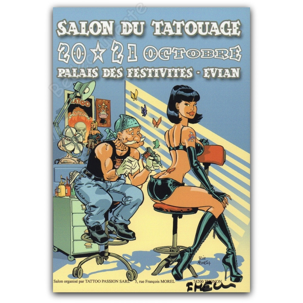 Meynet - Carte Publicitaire Salon du tatouage