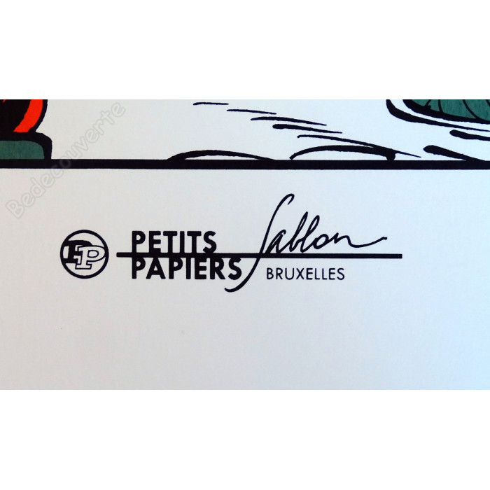 Tillieux - Gil Jourdan Canoë Petits Papiers Sablon Bruxelles 2012