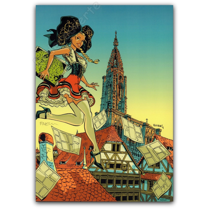 Meynet - Pin-up sur les toits