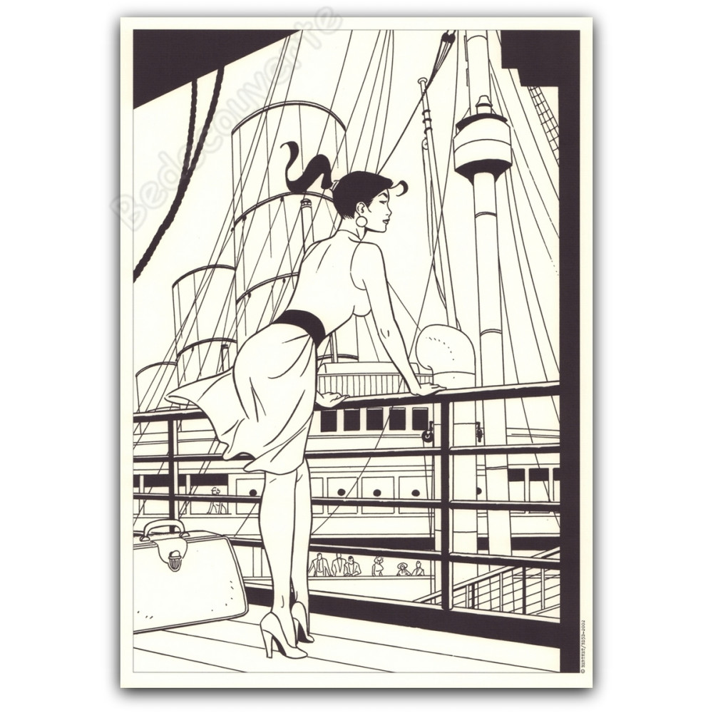 Berthet - Pin-up Sur le bateau Berthet - Pin-up Sur le bateau