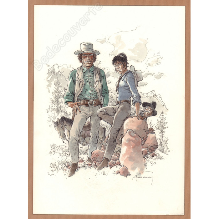 Hermann - Dessin Original Comanche