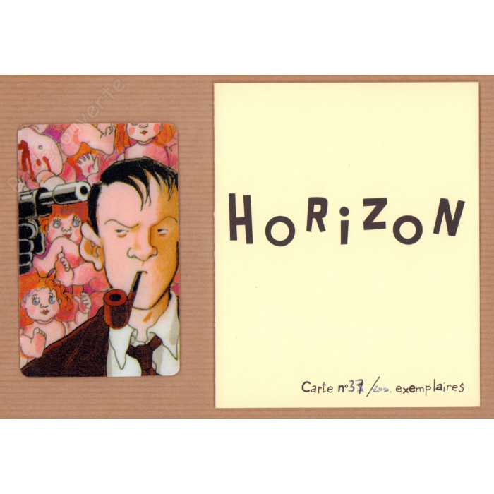 Tardi - Nestor Burma Carte Horizon 37 Signée