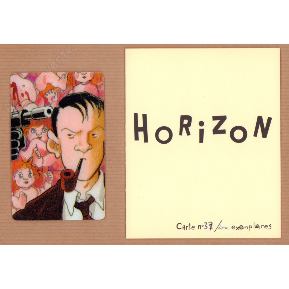 Tardi - Nestor Burma Carte Horizon 37 Signée