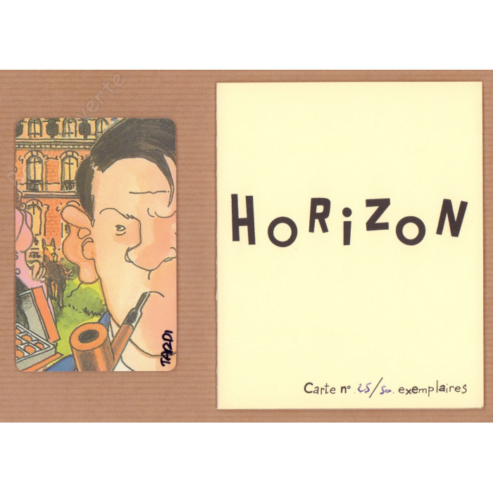 Tardi - Nestor Burma Carte Horizon 25 Signée