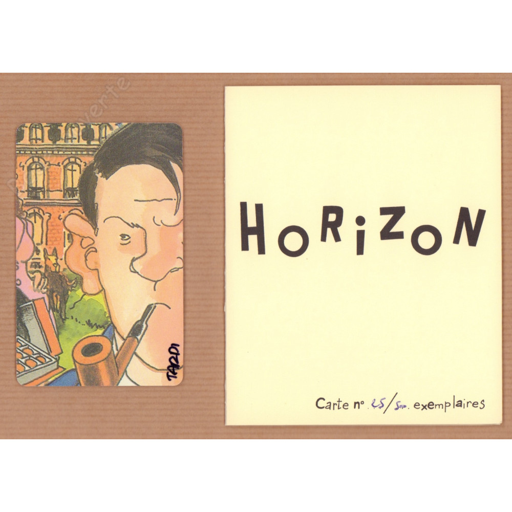 Tardi - Nestor Burma Carte Horizon 25 Signée
