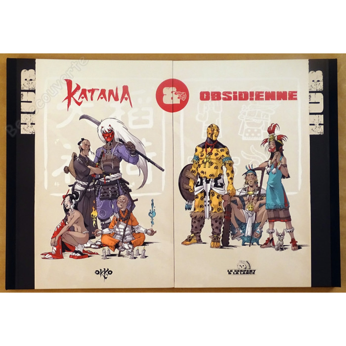 Hub - Pack de 2 portfolios Katana et Obsidienne - Okko et Le Serpent et la Lance