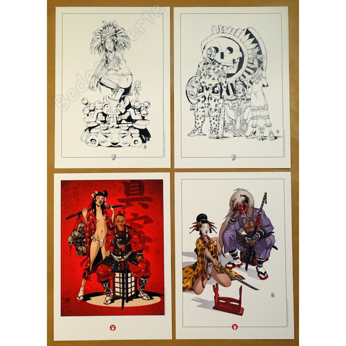 Hub - Pack de 2 portfolios Katana et Obsidienne - Okko et Le Serpent et la Lance