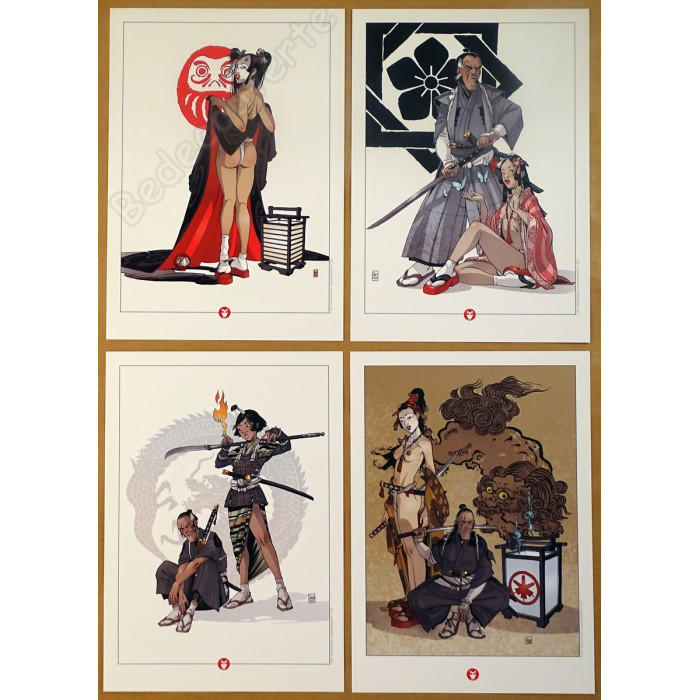Hub - Pack de 2 portfolios Katana et Obsidienne - Okko et Le Serpent et la Lance