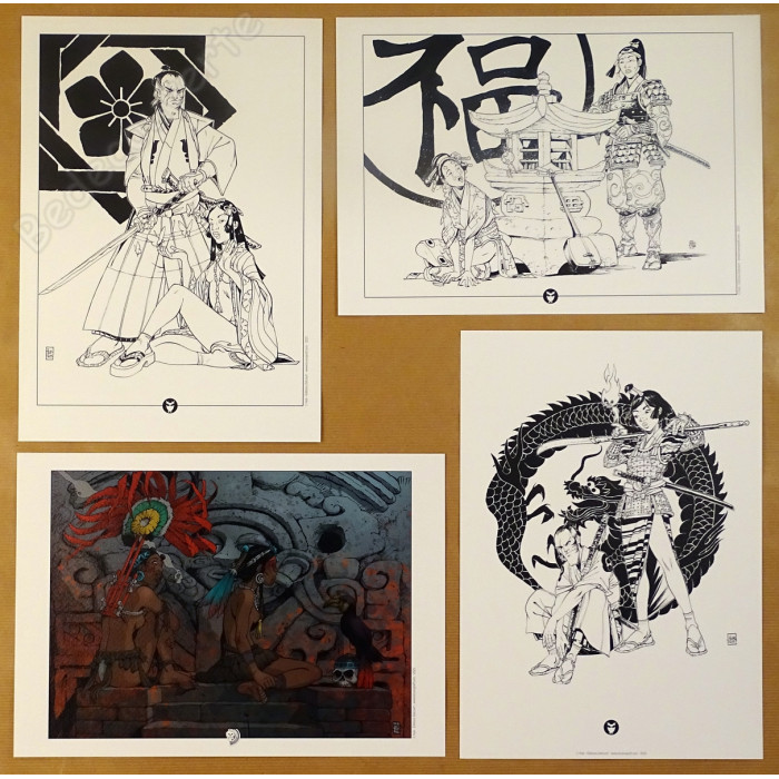 Hub - Pack de 2 portfolios Katana et Obsidienne - Okko et Le Serpent et la Lance