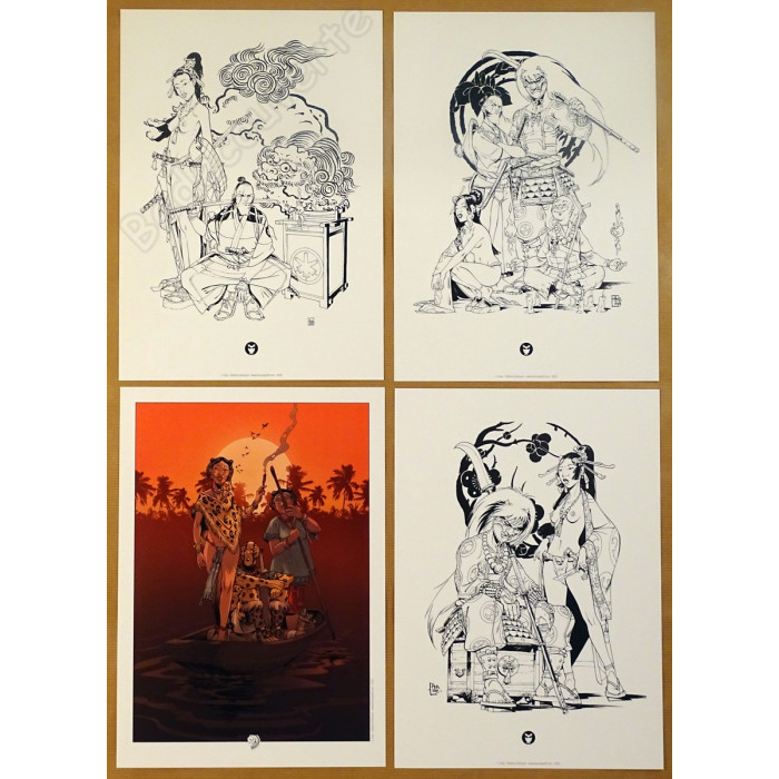 Hub - Pack de 2 portfolios Katana et Obsidienne - Okko et Le Serpent et la Lance