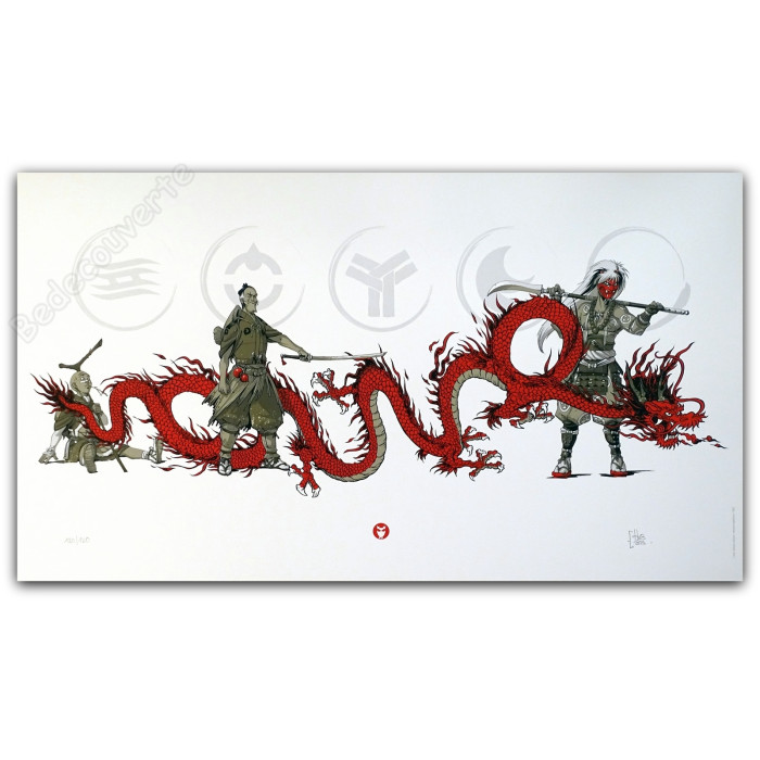 Hub - Sérigraphie Okko Noshin Noburo et le Dragon 2025