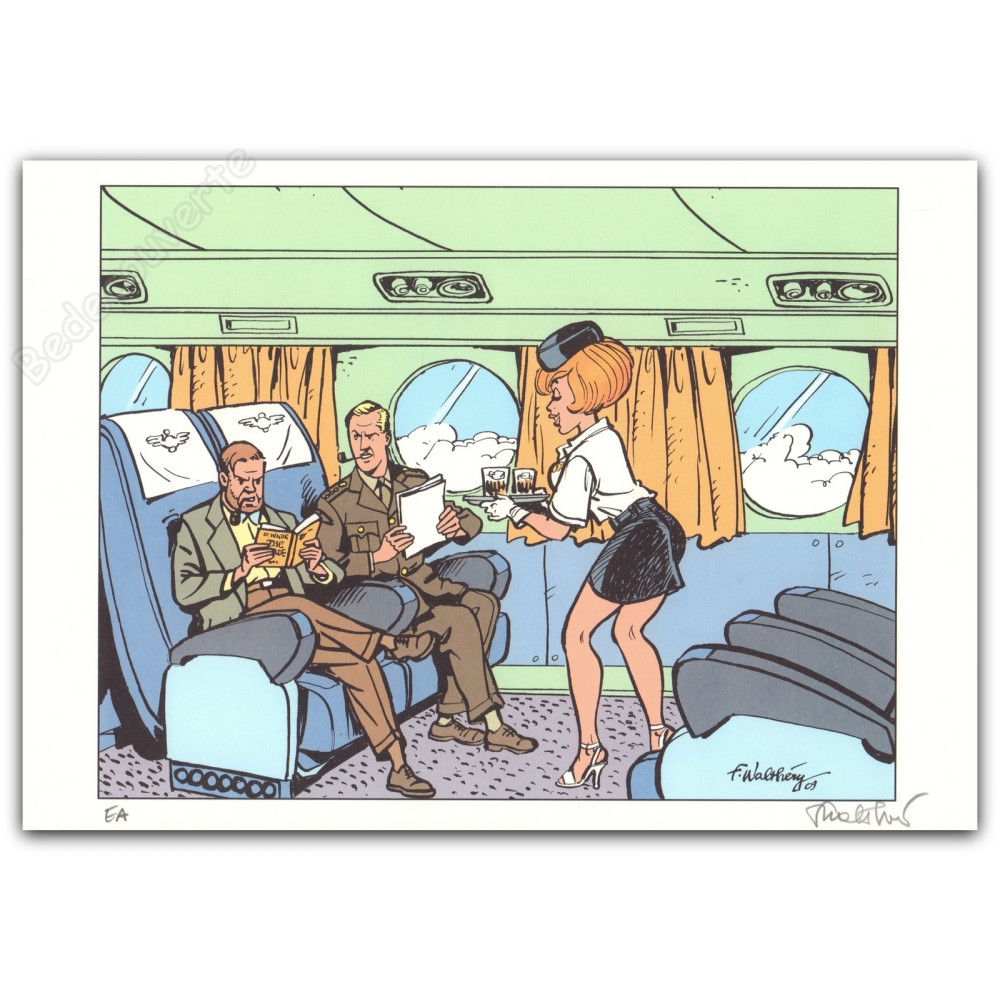 Walthéry - Natacha hommage à Jacobs Avion Walthéry - Natacha hommage à Jacobs Avion