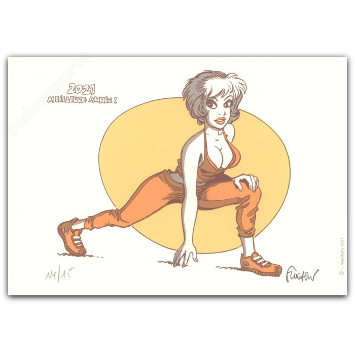 Walthéry - Natacha Gymnastique 2021 Meilleure Année! Variante