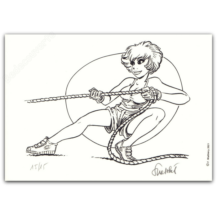 Walthéry - Natacha Gymnastique corde 2021 NB