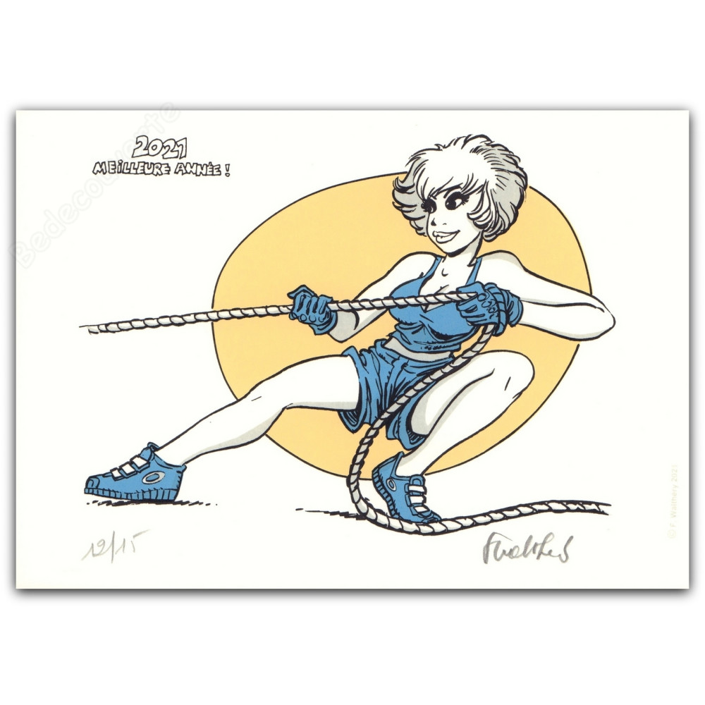 Walthéry - Natacha Gymnastique corde 2021 Meilleure année !