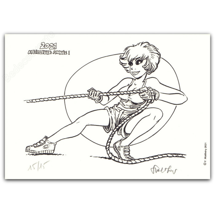 Walthéry - Natacha Gymnastique corde 2021 Meilleure année ! NB