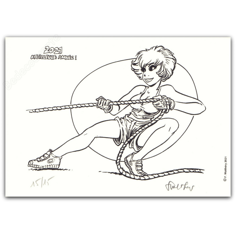 Walthéry - Natacha Gymnastique corde 2021 Meilleure année ! NB