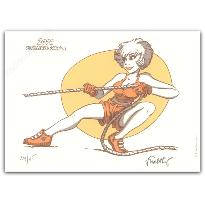 Walthéry - Natacha Gymnastique corde 2021 Meilleure année ! Variante