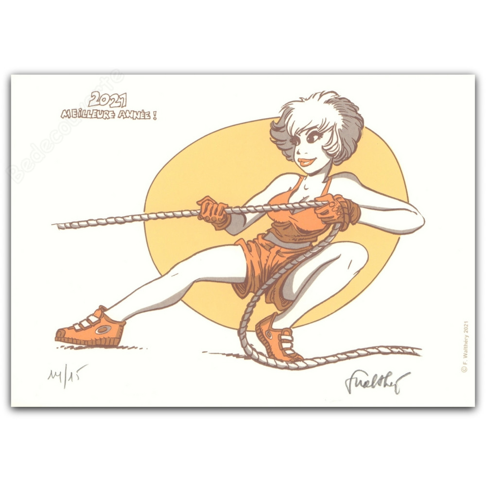 Walthéry - Natacha Gymnastique corde 2021 Meilleure année ! Variante