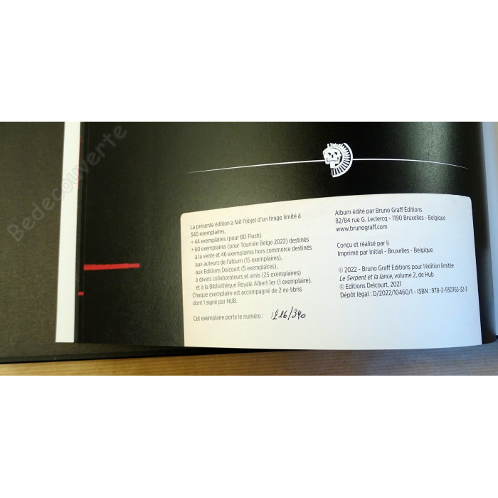 Hub - Tirage de luxe Le Serpent et la Lance Acte 2 Maison-Vide + Dédicace n°216/340
