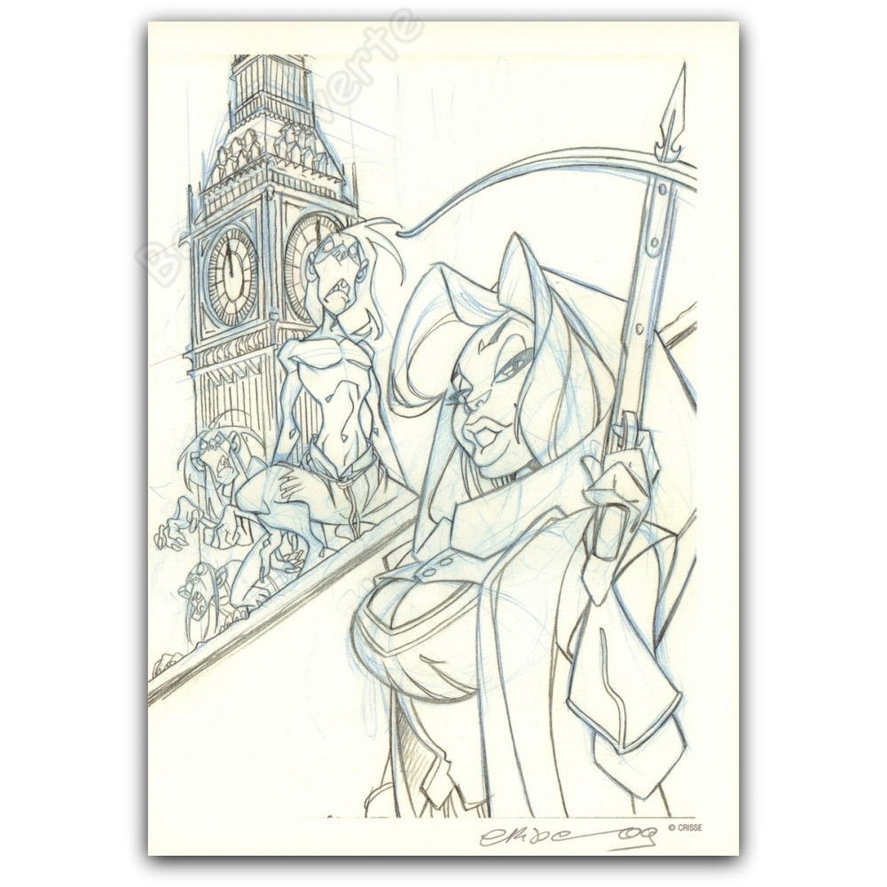 Crisse - Guerrière et monstres NB