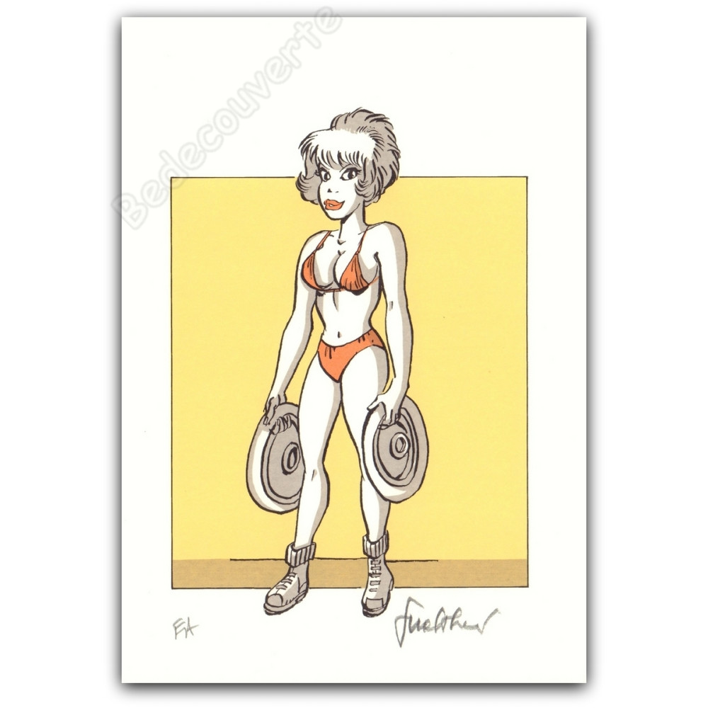 Walthéry - Natacha Haltérophile Poids