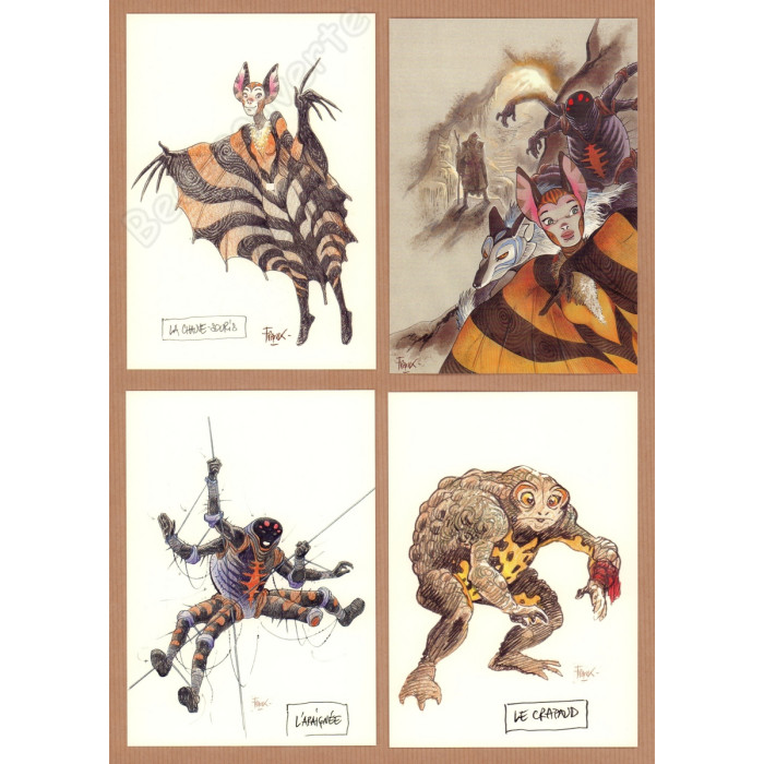 Frank Pé - Lot de 8 cartes postales Les Découvertes de Comblain